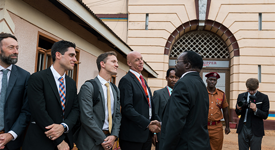 Men shaking hands