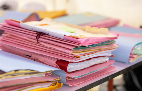 Stack of files