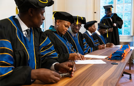 Lawyers at desk